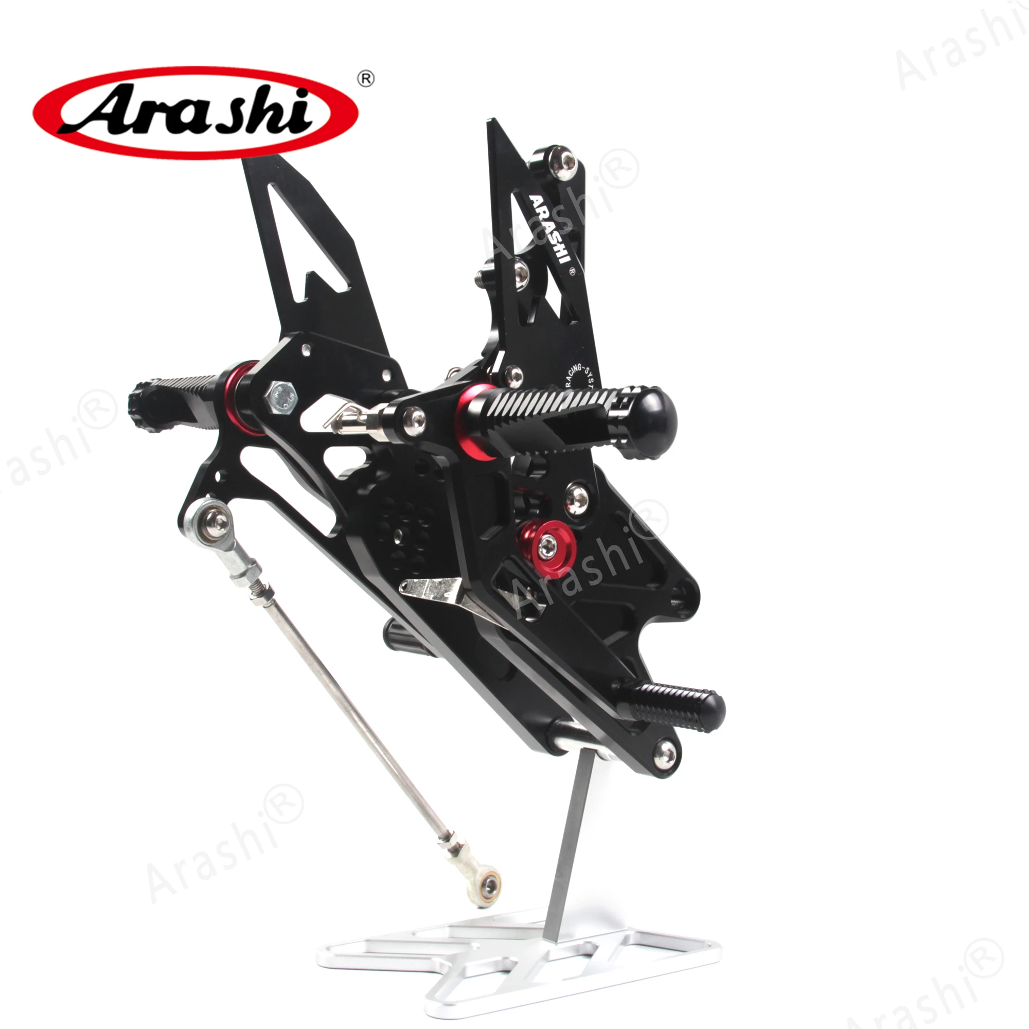 Arashi CNC Adjustable Rider Footrest Foot Pegs For YAMAHA MT03 MT-03 MT25 MT-25 2015 2016 2017 2018 2019 2020 2021