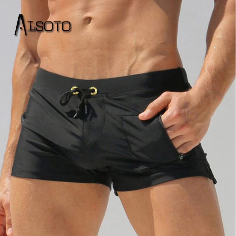 2023 New swimwear men swimming trunks man sexy zwembroek heren maillot de bain homme sunga swim shorts mens bikin swimsuit