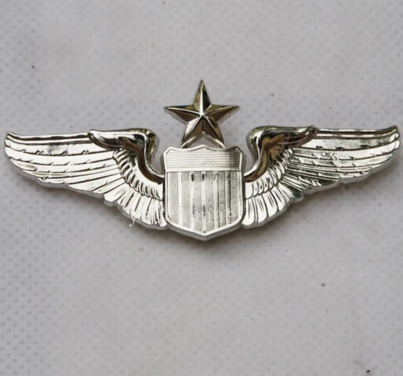 USAF U.S. Air Force Senior Pilot Metal Wing Badge Insignia -US204