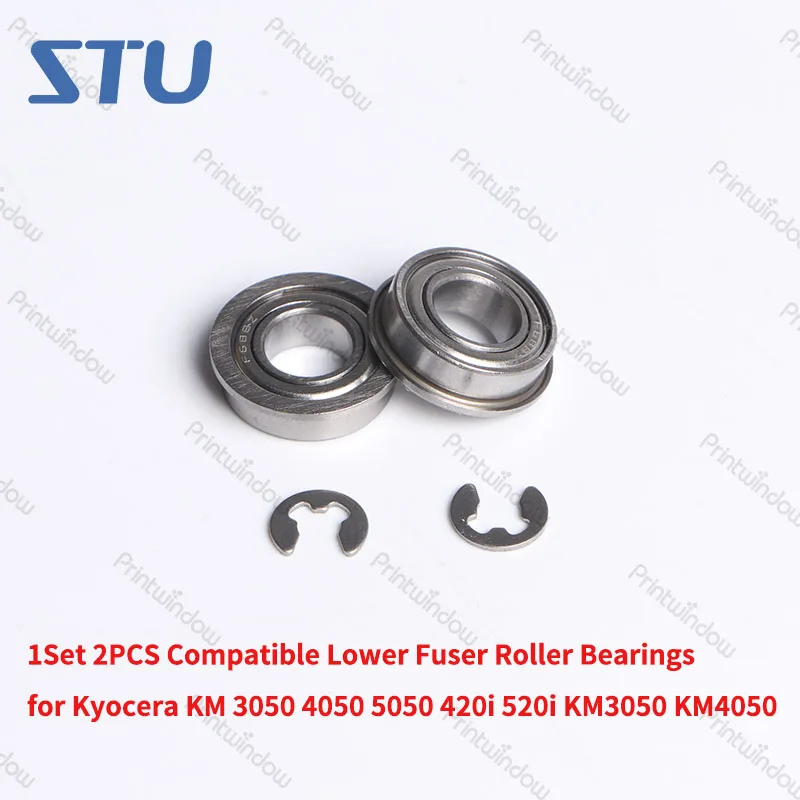 1Set 2PCS Compatible Lower Fuser Roller Bearings for Kyocera KM 3050 4050 5050 420i 520i KM3050 KM4050 km5050