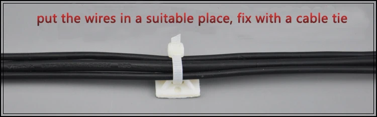 100pcs Self Adhesive Cable Tie Mounts 20*20 Car Wire Tie Clips Flat Holder Fixer Organizer Drop Adhesive Clamp White Black