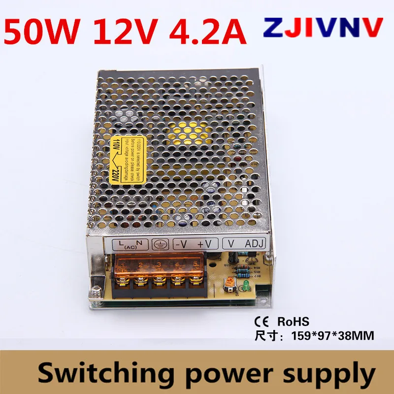 Best quality 50W switching power supply 12V 4.16A switch Power Supply AC DC Converter 12v smps LED power supply 12v