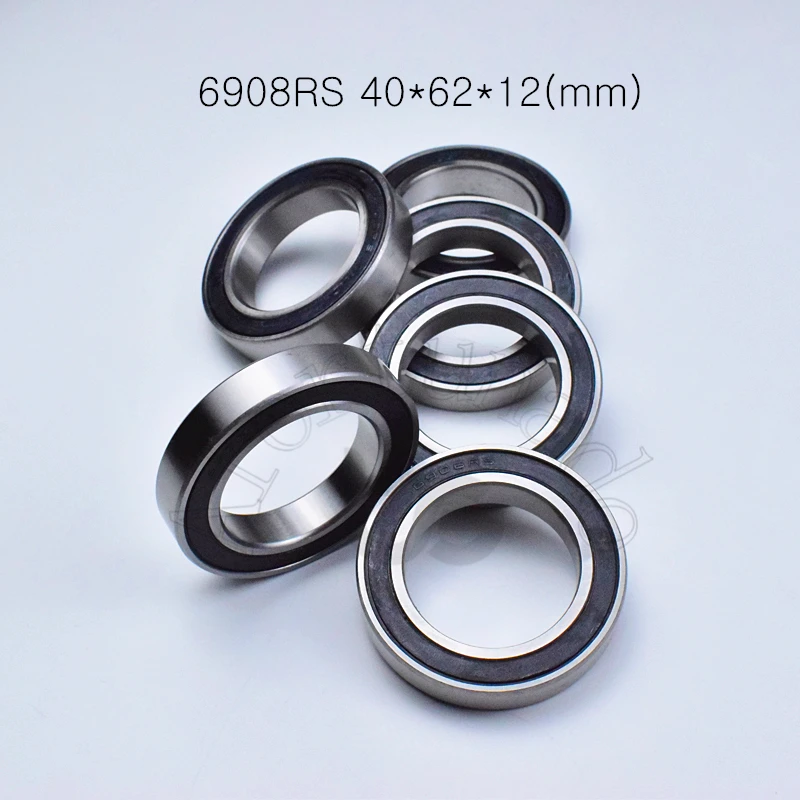 

Bearing 1pcs 6908RS 40*62*12(mm) free shipping chrome steel rubber Sealed High speed Mechanical equipment parts