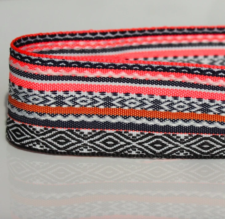 5yard embroidery ethnic jacquard webbing woven tape lace trim ribbon band 4.6cm tribal boho DIY cloth bag strap gift accessories