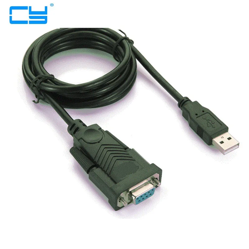 

USB Rs232 Femea cable3FT buracos da porta USB 2.0 para serial DB9 femea 9 furos COM cabo de Computador 1 m Novo com o driver de