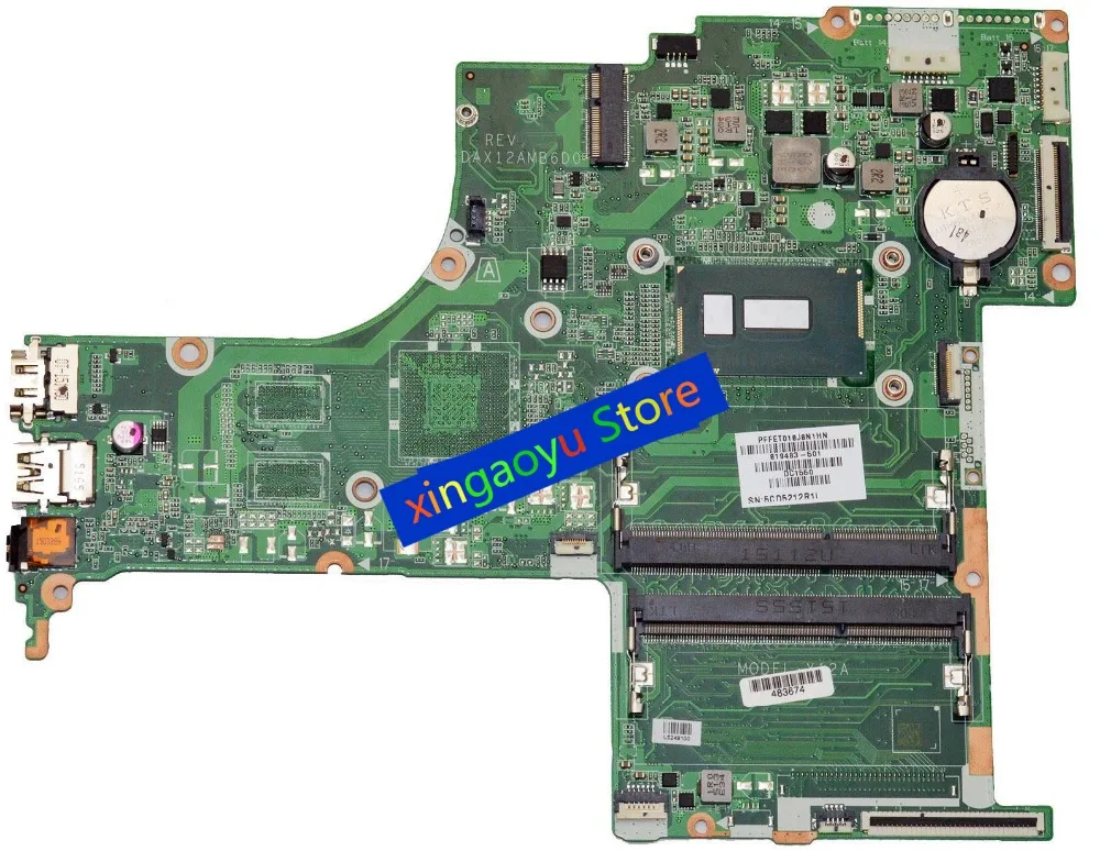 Laptop Motherboard DAX12AMB6D0 For HP For Pavilion 17-G015DX DDR3L i7-5500U CPU 819483-501 819483-601 Integration 100% Tested OK