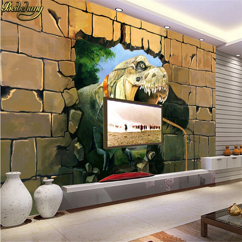 Custom murals photo Dinosaurs 3d wallpaper for walls mural wall paper papel de parede sala cortinas para sala de estar stickers