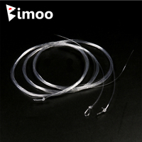 Bimoo 2PCS Transparent Fly Fishing Tippet Line Looped End Taper Leader Size 0X 1X 2X 3X 4X 5X 6X 7X