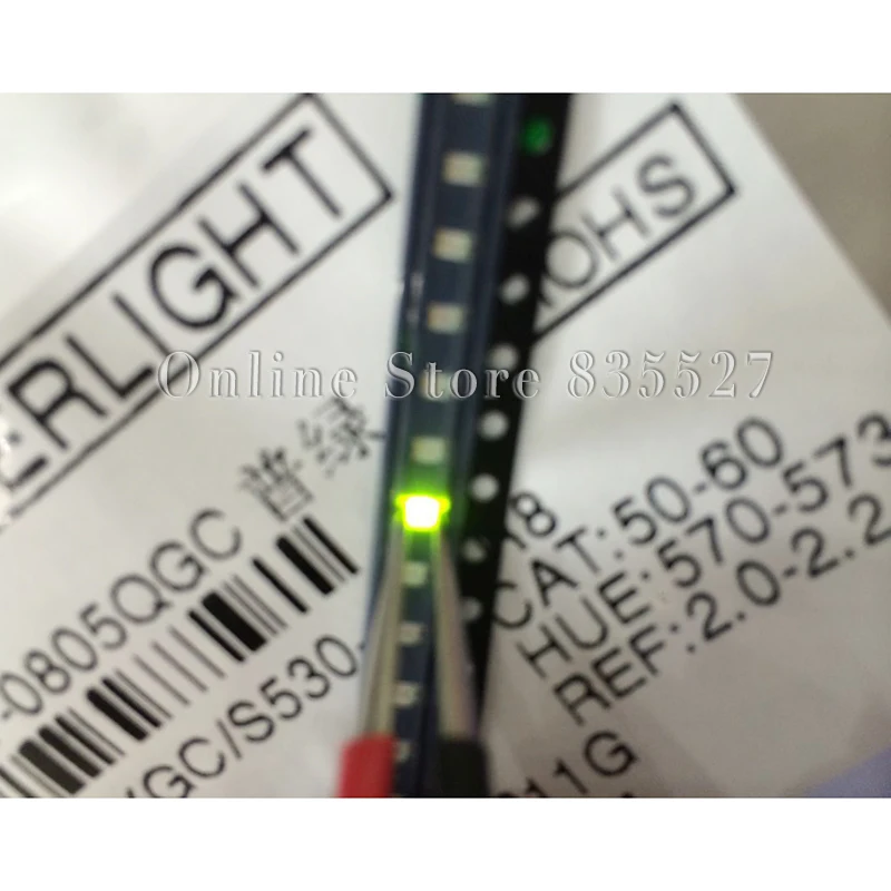 

4000pcs/lot LEDs 0603 / 1608 SMD light beads bright ordinary green / yellow green LED light emitting diodes diode