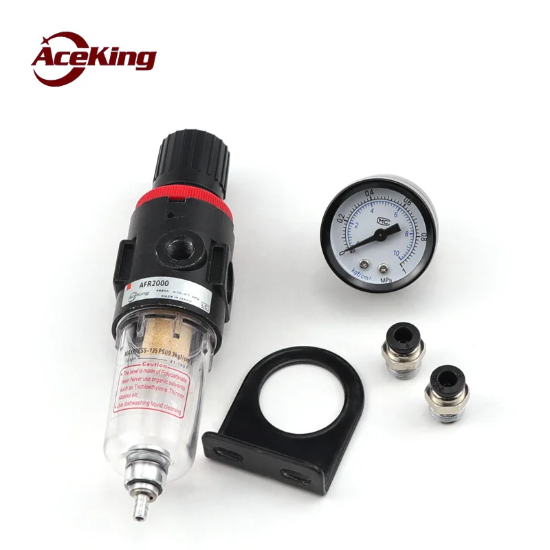 Air pressure regulating valve filter AFR2000 pressure regulating valve pressure reducing valve 2 points air oil water separator