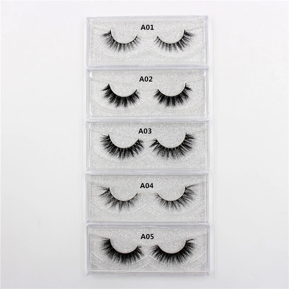 15mm-18mm False Eyelashes 3D Mink Lashes Cruelty Free Natural Long Eyelashes Make up Fluffy Cross Eyelash Extensions Eye Lashes