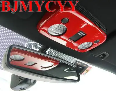 BJMYCYY Free shipping 1pc ABS chrome car styling sticker Reading light panel decoration Cover Sequins for 2015 2016 ford mustang