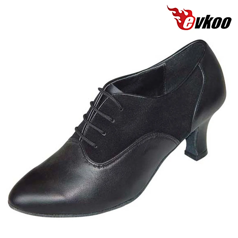 Evkoodance Cuir group Paillettes Matériel 6cm Talon Moderne Salle De Bal Chaussures De brevDIY Femmes Conception Spéciale Evkoo-315 Chaussures De ix