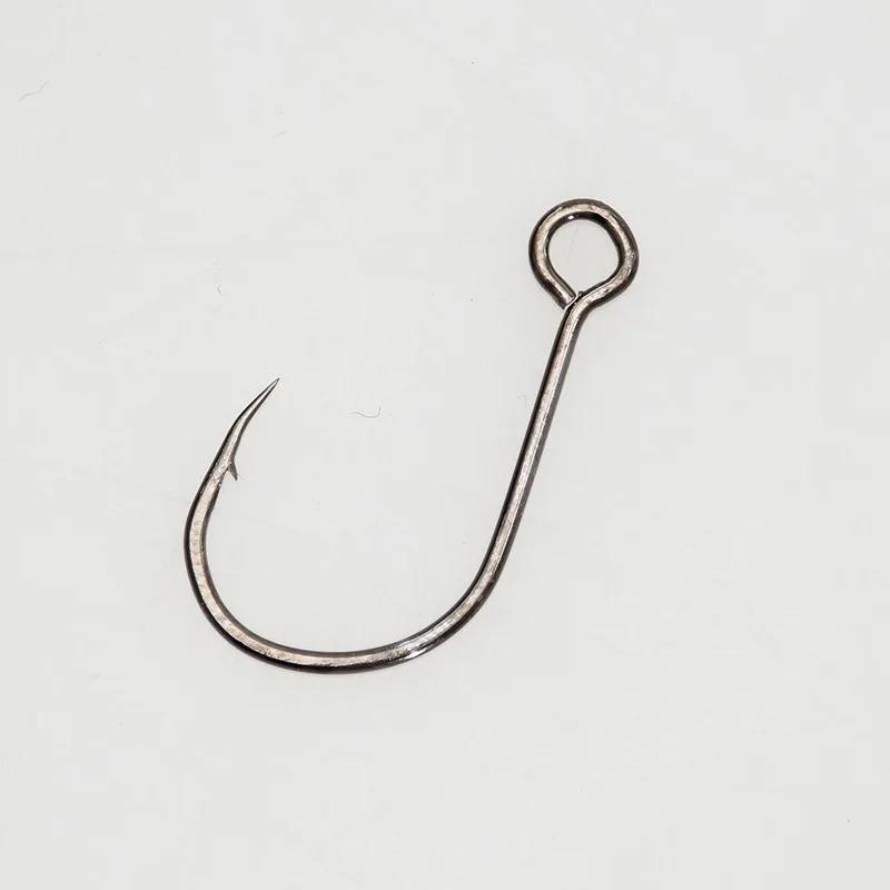 Hot 12 Pcs/pack High Carbon Steel Big Eye Fishing Hook For Live Bait And Hardbait Super Lock Fishhooks Lure Tackle Pescag Hooks