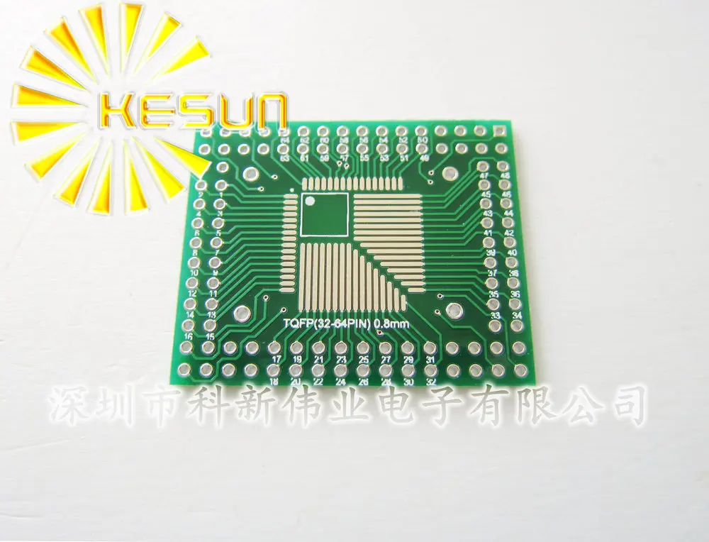 50PCS X  QFP/FQFP/LQFP TQFP32 / TQFP44 / TQFP64 / TQFP80 / TQFP100 0.5MM / 0.8MM Pitch IC adapter Socket / Adapter plate / PCB