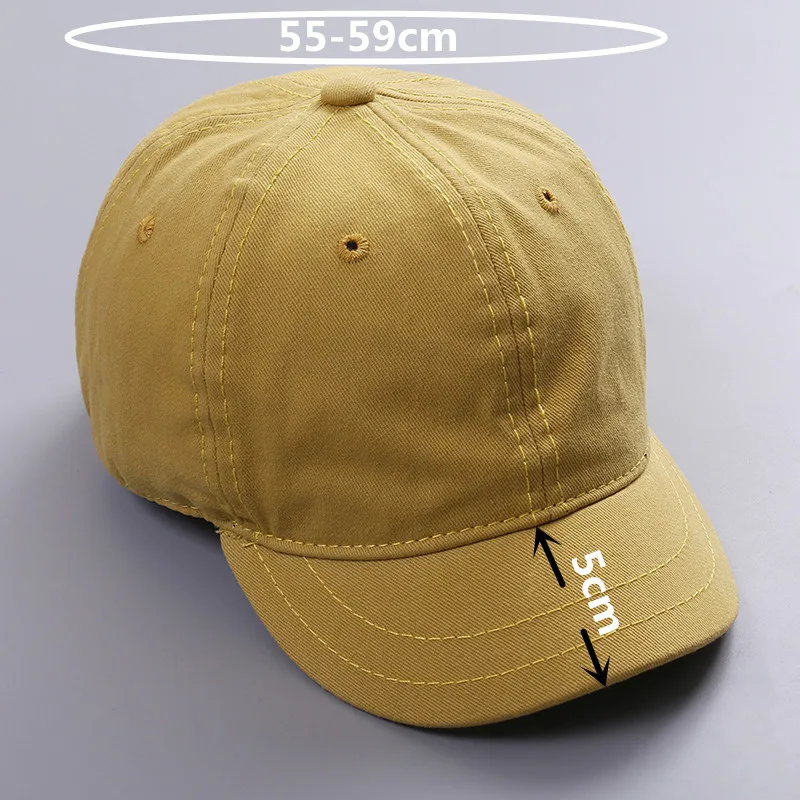 2018 High Quality Unisex 100% Cotton Outdoor Short brim Baseball Cap  Snapback Fashion Sports Hats For Men & Women Cap