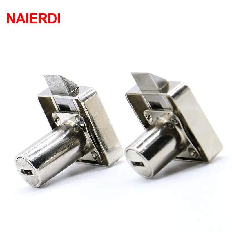 NAIERDI 338 Series Atuomatic Copper Furniture Drawer Locks Cabinet 19mm Lock Core With Computer Keys For Furniture Hardware