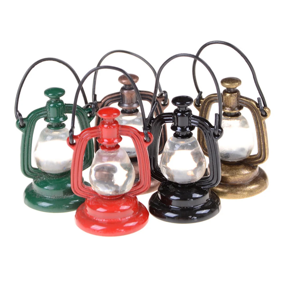 

23mm*43mm 1 Pcs 1:6 Scale Retro Oil Lamp Dollhouse Miniature Toy Doll Food Kitchen Living Room Accessories 1PCS