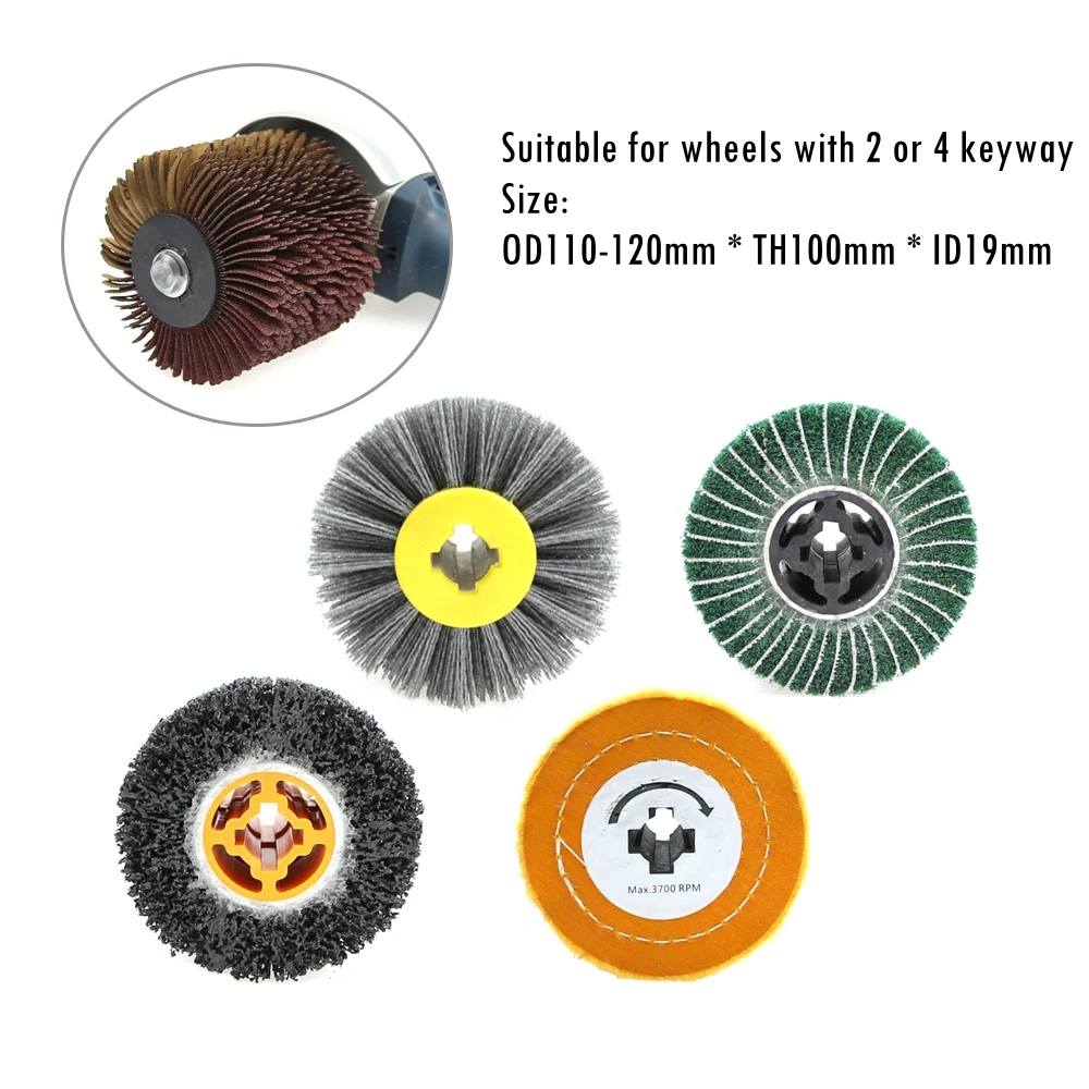 1 piece 100mm*19mm Polishing Wheel Axle Connection Rod used on Angle Grinder 100 115 125 become Polisher