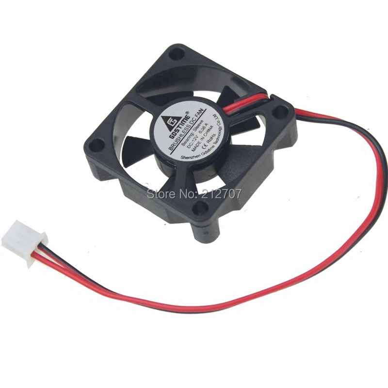 5 Pieces Gdstime 35mm DC 12V XH2.54-2Pin 35x35x10mm Brushless Cooling Cooler Fan