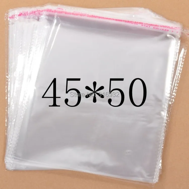 

Clear Resealable Cellophane Poly PVC big large Bags 45*50cm Transparent Opp Bag Packing Plastic Bags Self Adhesive Seal