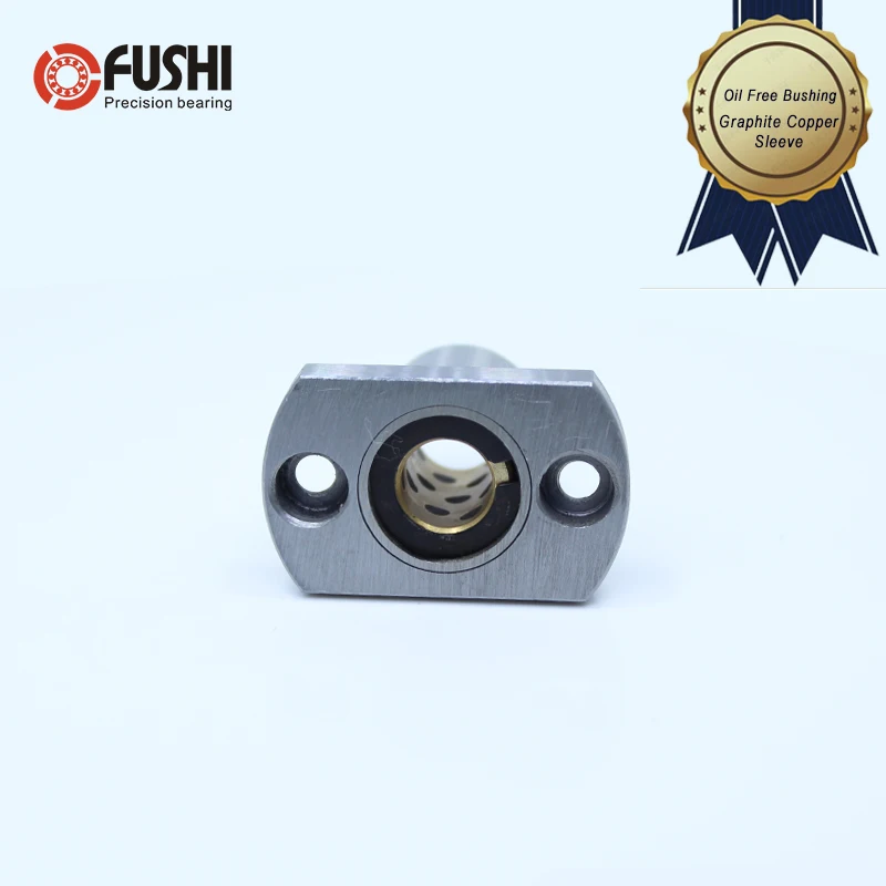 

LMH8UU Oil Free Bushing Linear Bearing 8*15*24 mm 2PCS Graphite Copper Sleeve Flange Mounted Linear Bearings LMH8 UU MFNS8 LMT8