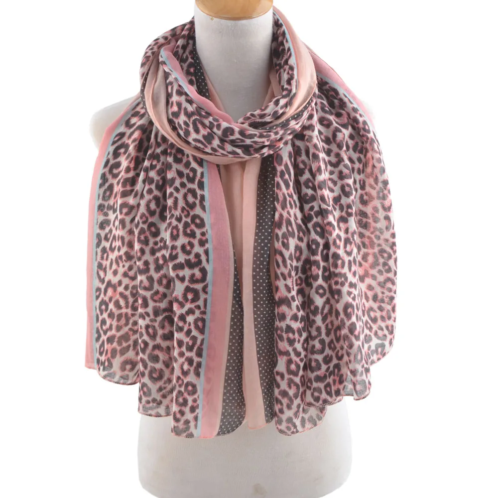 Womens Spring Fashion Viscose Leopard Scarf,British Style,Shawls and Scarves,Muslim Hijab,Animal Print Beach Stoles Coverup