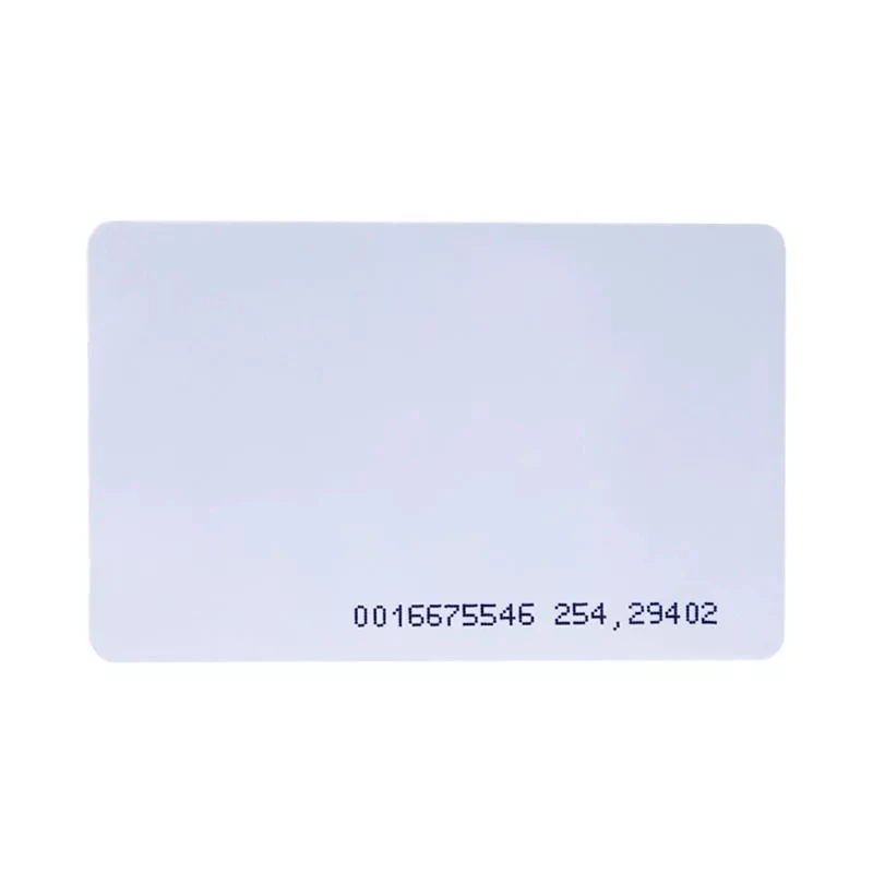 

low frequency 125khz T5577/TK4100/EM4300 hard plastic clear transparent rfid name card