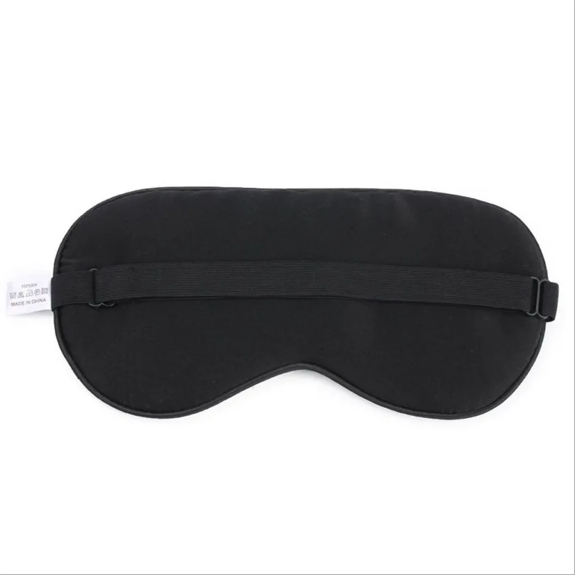 Blue and white Upscale Real Silk Portable Travel Sleep Eye Mask Rest Aid  Soft Cover Eye Patch Eyeshade Sleeping Mask Case MR097