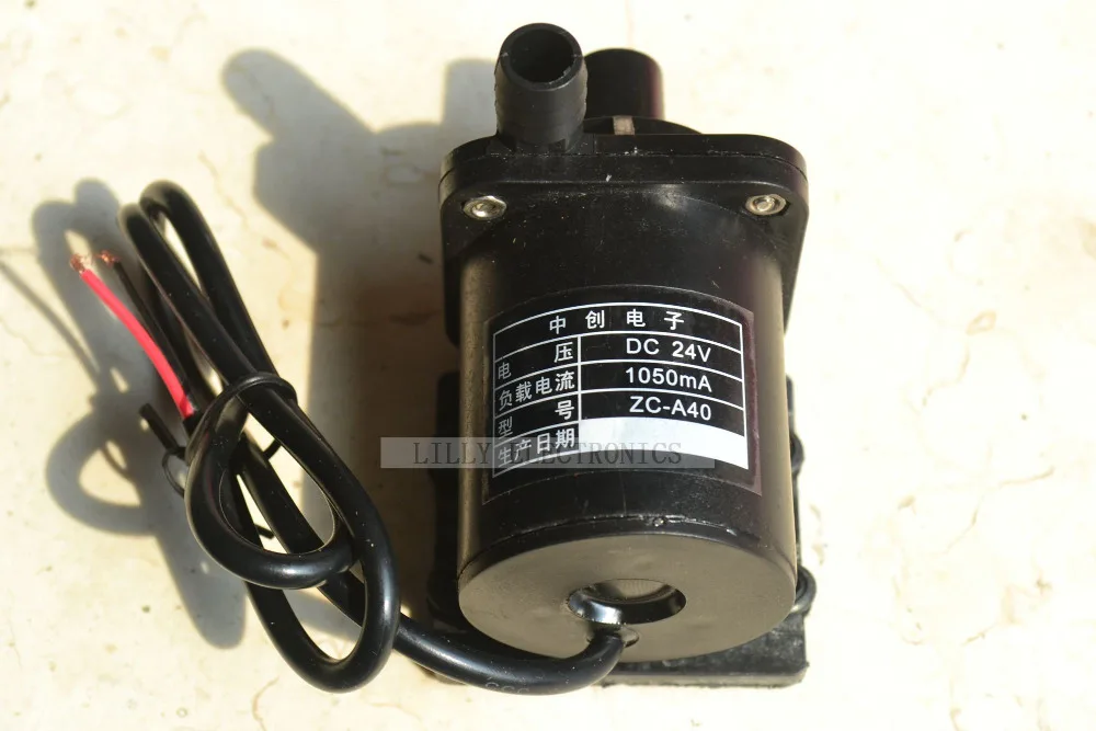 

24V DC Mini Brushless Magnetic Hot Water Pump (0-80 degree centigrade)- No Thread- ZC-A40