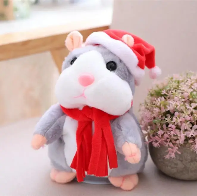 Lovely Talking Hamster  Sound Record Repeat Stuffed Plush Animal Kawaii  Toys  Promotion