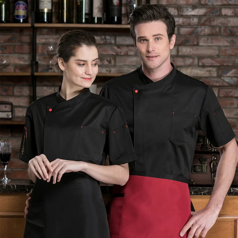 Hotel High Quality Chef Jackets Short Sleeve Summer Thin Breathable Work Clothing Restaurant Cooker Coat Mesh Chefs Work Wear