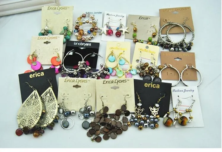 freeshipping! 2022 new fashion mixed lot earrings 100 pairs a mixed bag mixed lot earring,