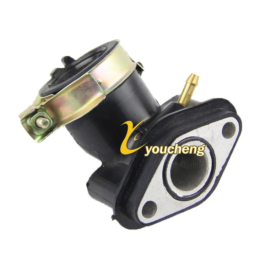 1 Vacuum Port Carburetor Intake Manifold 49cc 50cc GY6 Intake-tube Scooter Spare Moped ATV Go-Kart Buggy 139QMB 139QMA 50JQG