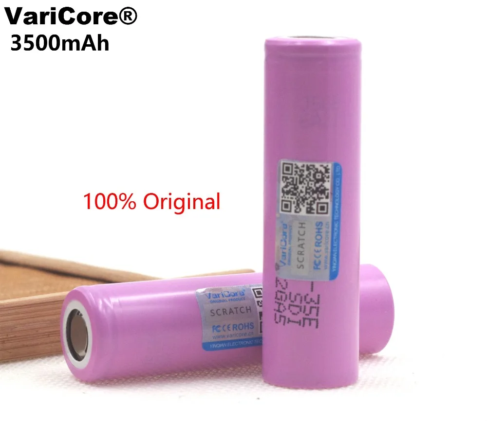 2 piece .. Varicore 35E original power 18650 lithium battery 3500 mAh 3.7 V 25A high power INR18650 35E