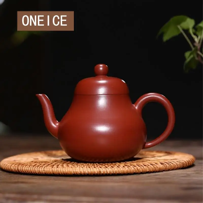 Chinese Kongfu Tea Pots, Big Red Huge Mud Siting Teapot, Clay Pot, Yixing Purply, 170ml