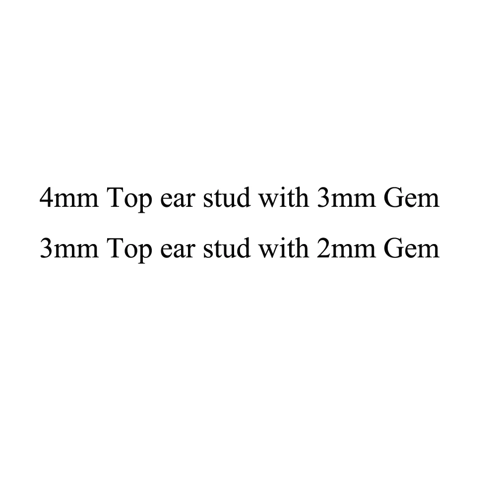 12pairs Fashion Silver Color&Gold Color Birthstone Gem Ear Piercing Stud Body Jewelry Professional for Earring Gun