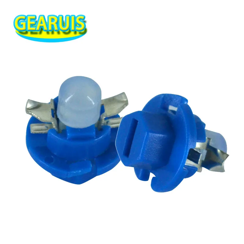 100pcs T5 B8.4 B8.4D COB 1 SMD LED Blue Side Dashboard Guage Light for Car B8.4 Auto Instrument Panel Lights White Blue 12V