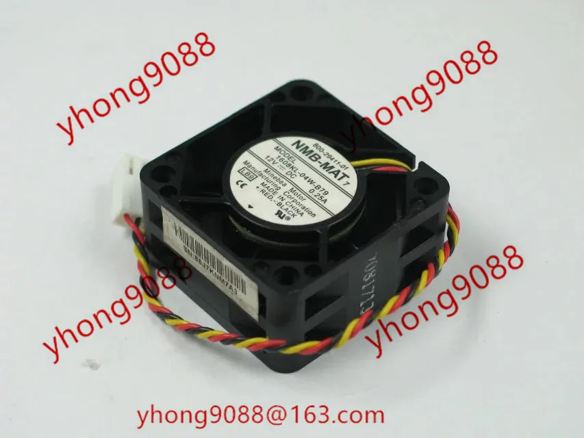 

NMB-MAT 1608KL-04W-B79 LB9 DC 12V 0.25A 3-Wire 40x40x20mm Server Cooling Fan