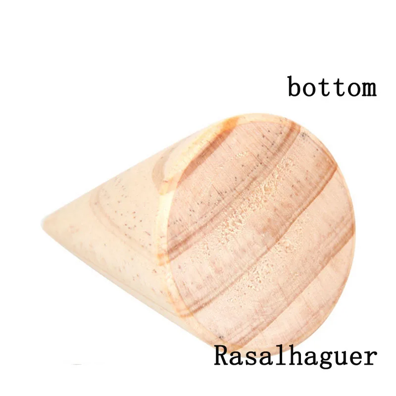 Original Wooden Conical Ring Display Stand Ring Support Ring Seat Jewelry Storage Rack Jewelry Ring Packaging Sets Display