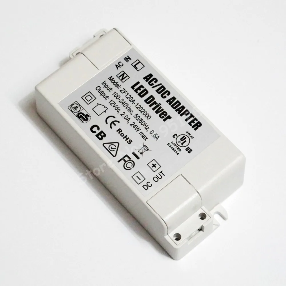 24W 2000mA MR16 MR11 LED Driver AC/DC Adapter Transformer Input AC 100V-240V Output DC 12V For LED spotlight and LED strip