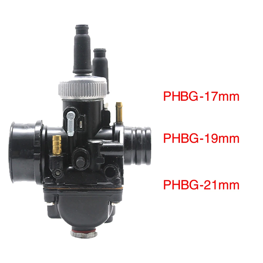 ZSDTRP 17mm 19mm 21mm Dellorto PHBG DS Black Carburetor PHBG Carb DIO JOG 50cc 90cc RG50 BWS100 for Puch Yamaha Zuma