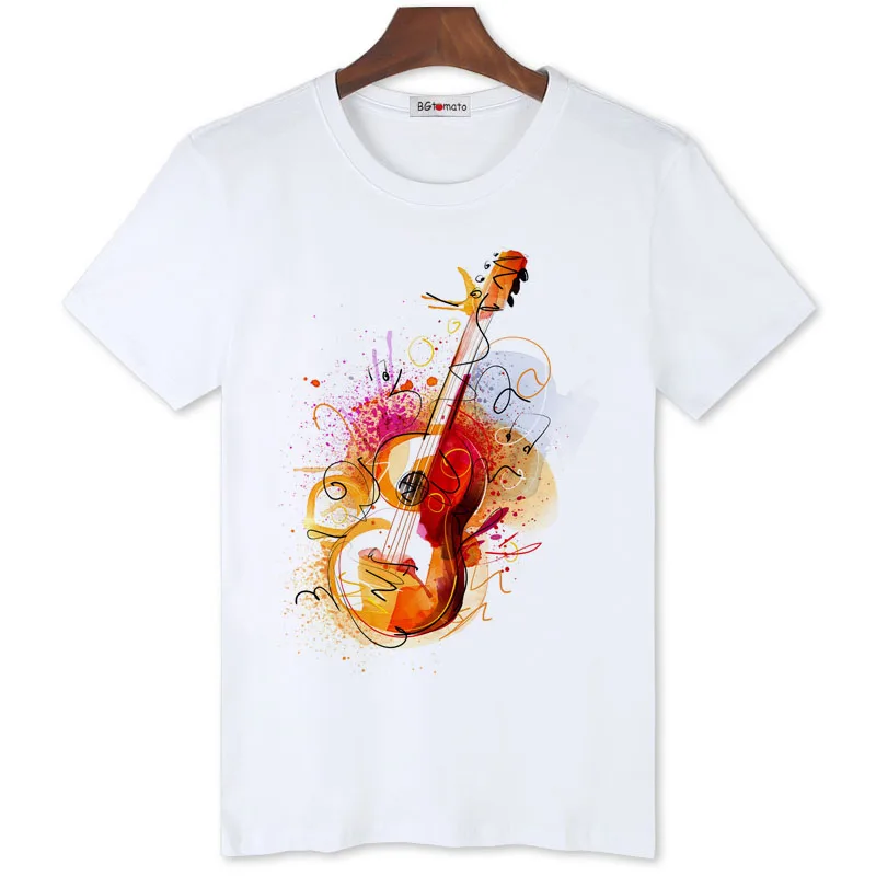 Creative personality style music art T-shirts brand new fashion comfortable summer Tee shirts for men