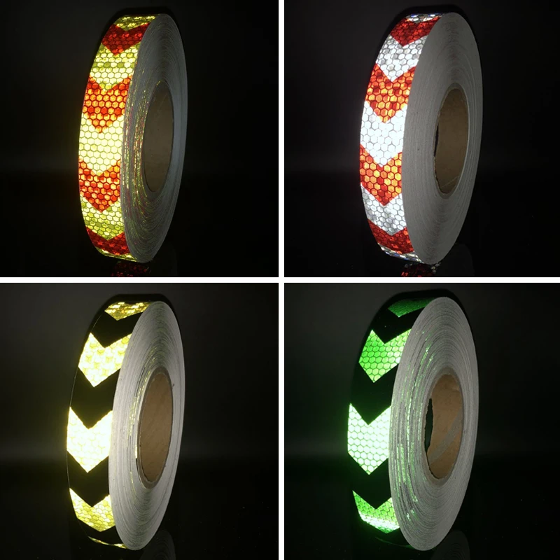 Reflective Warning Tape With Arrow Printing For Car Safety