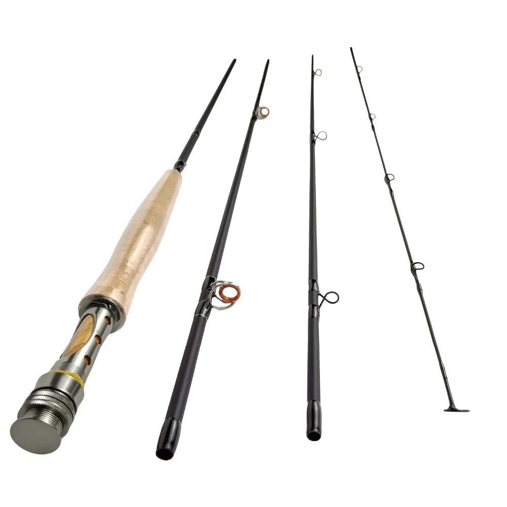 Aventik 9'0'' LW6 Quality High Module Carbon Fly Rods 4sec Fast Action Zaix Action Fly Fishing Rod With Agate Stripping Guide