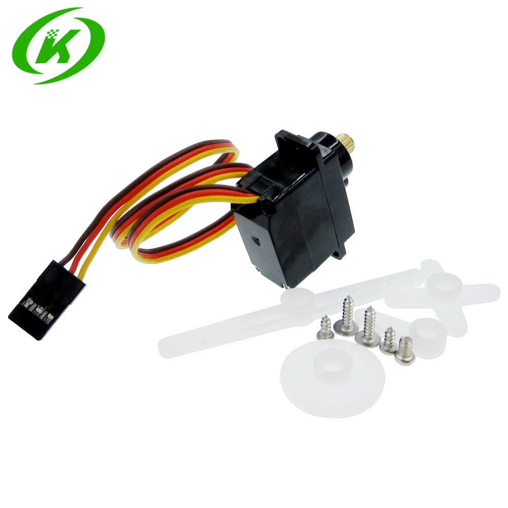 Mini servo es08ma ii para motor rc, equipamento de reposição analógico com engrenagem de metal à prova de choque e estável