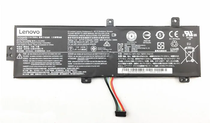 

Новый оригинальный аккумулятор для LENOVO IdeaPad 310-15ISK L15M2PB3 L15C2PB3 7,4 V 30WH