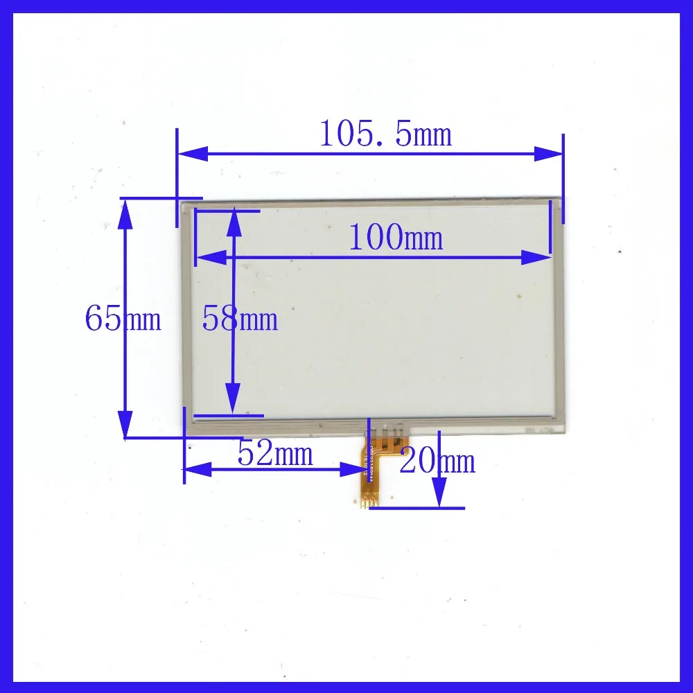 

ZhiYuSun 4.3 inch 4 line touch screen panel 105*65 105mm*65mm NEW touch glass this is compatible touchsensor for GPS