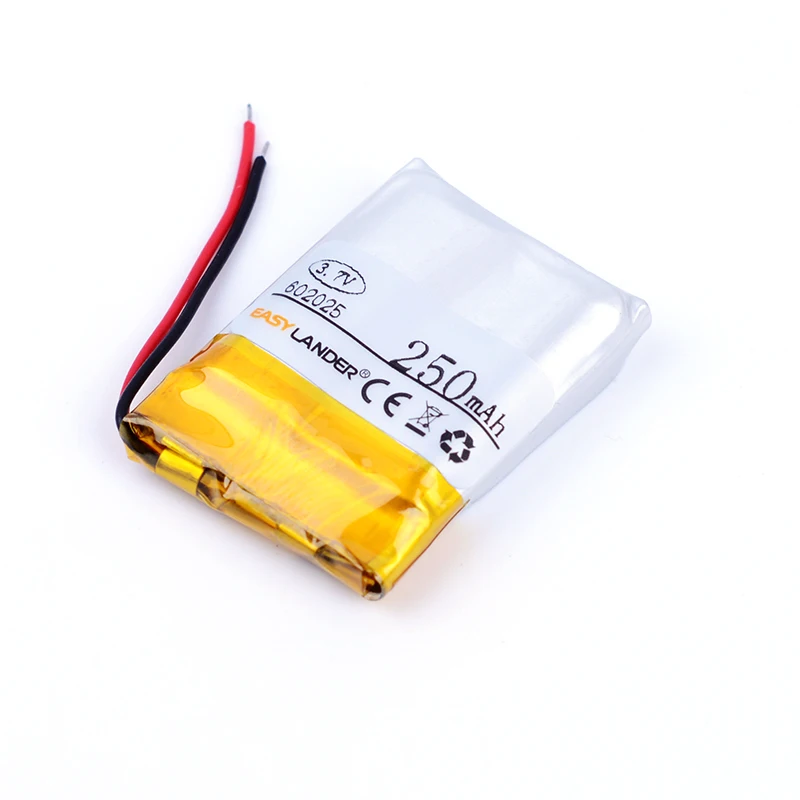 602025 3.7V 250mAh akumulator polimer li akumulator litowo-jonowy do mp3 mp4 mp5 gps głośnik zabawki dyktafon w kształcie długopisu 062025 601924