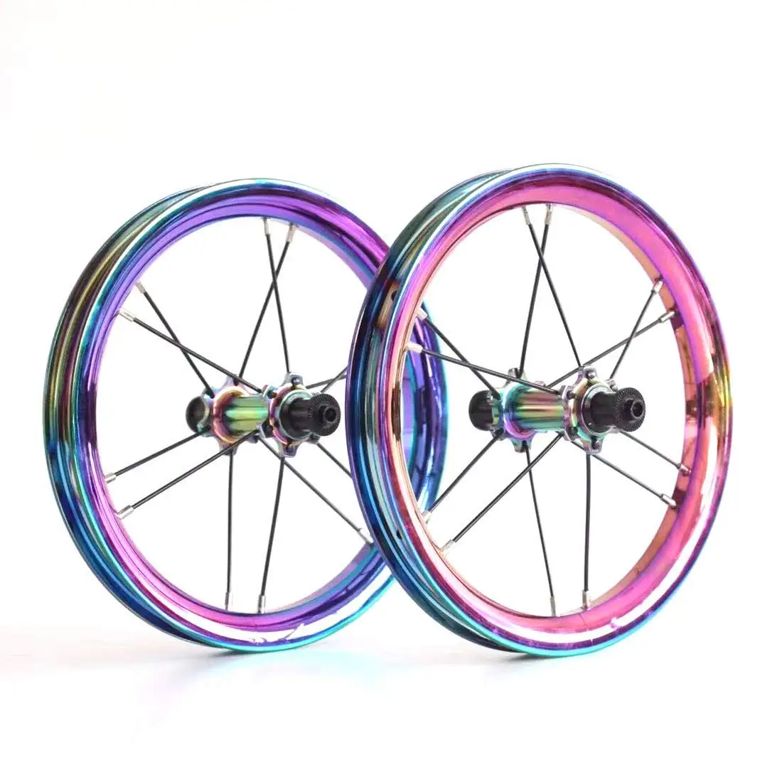 

Ultra Light Aluminium Alloy 12 inches 85-95MM Children's Slide Wheel Custom Balance Cycling Dazzle Colour Children